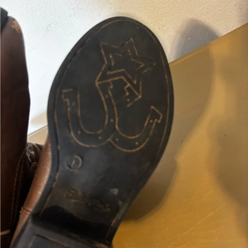 Faded glory Brown Western Cowboy Boots 1